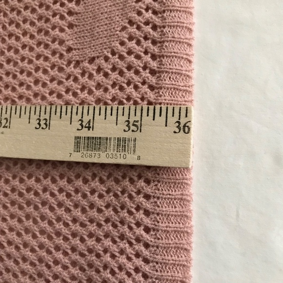 BLOOMCHIC Open Knit Sweater Tunic Side Ruching Pink Women’s Plus Size 22-24 3X - Picture 14 of 16